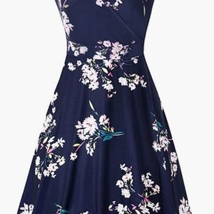 Summer flare tank dress with pockets